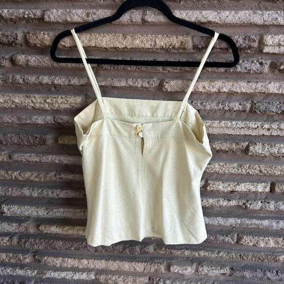 Vintage 70s Raw Silk Outfit Pleated Culottes, Shell and Jacket Handmade - Picture 5 of 12